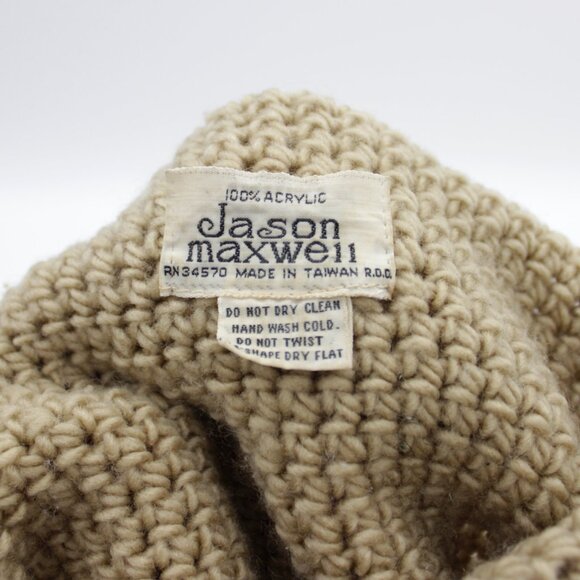 Vintage Jason Maxwell Beige Textured Knit Beanie - Picture 7 of 7